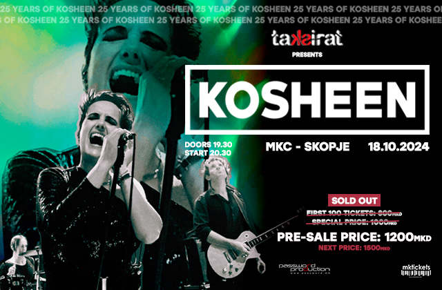 KOSHEEN – 25 years anniversary